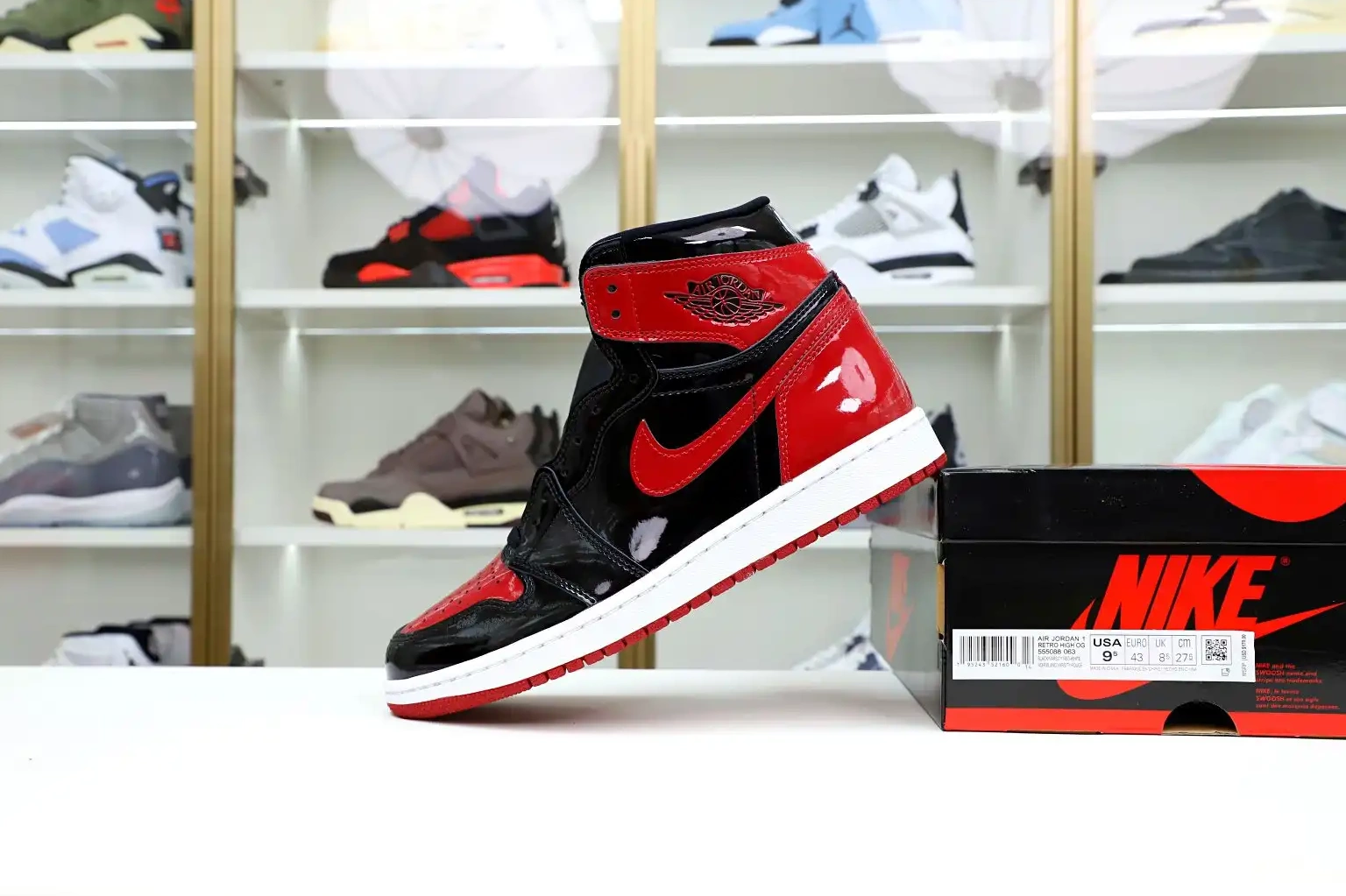 PATENT JORDAN AIR 1 HIGH OG Kimikick BRED 0801